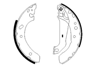 Brake Shoe Set TEXTAR 91048900