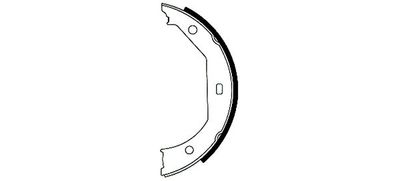 Brake Shoe Set, parking brake TEXTAR 91049300