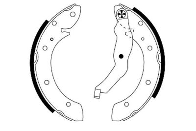 Brake Shoe Set TEXTAR 91050000