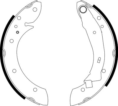 Brake Shoe Set TEXTAR 91052900