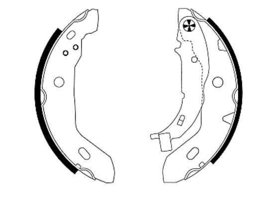 TEXTAR 91053000 Brake Shoe Set