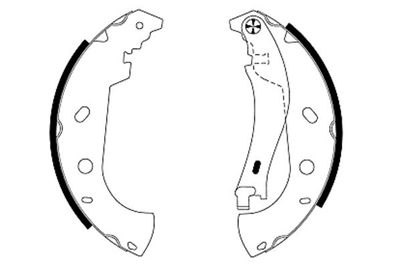 Brake Shoe Set TEXTAR 91053100