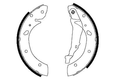 Brake Shoe Set TEXTAR 91053400