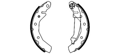 Brake Shoe Set TEXTAR 91054000