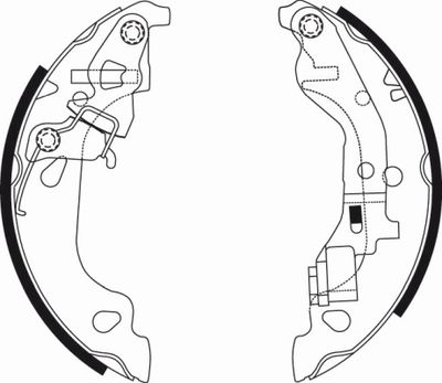 Brake Shoe Set TEXTAR 91054300