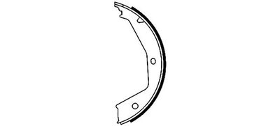 Brake Shoe Set, parking brake TEXTAR 91054700