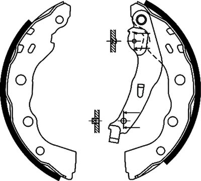 Brake Shoe Set TEXTAR 91056400