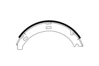 Brake Shoe Set, parking brake TEXTAR 91057200