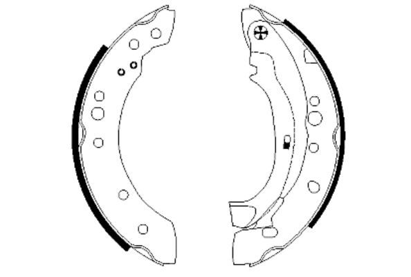 TEXTAR 91059800 Brake Shoe Set