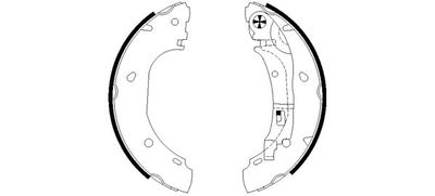 Brake Shoe Set TEXTAR 91060900