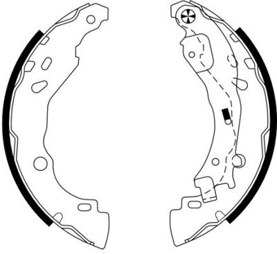 Brake Shoe Set TEXTAR 91061600