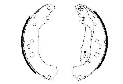 Brake Shoe Set TEXTAR 91062000