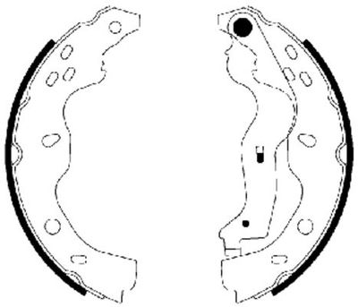 Brake Shoe Set TEXTAR 91067500