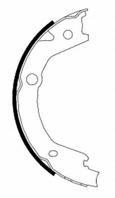 TEXTAR 91068500 Brake Shoe Set, parking brake