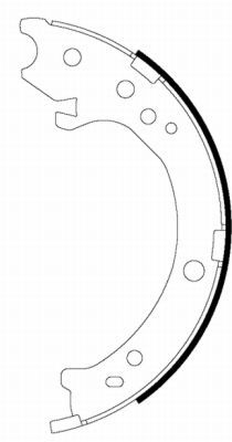 Brake Shoe Set, parking brake TEXTAR 91072300