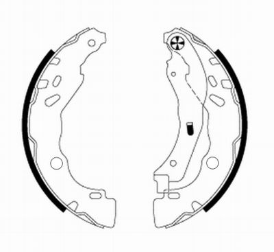 Brake Shoe Set TEXTAR 91077200