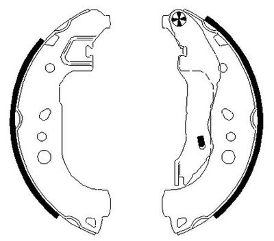 Brake Shoe Set TEXTAR 91080100