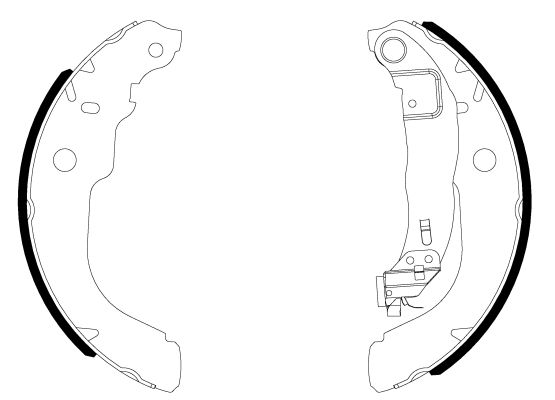 TEXTAR 91084300 Brake Shoe Set