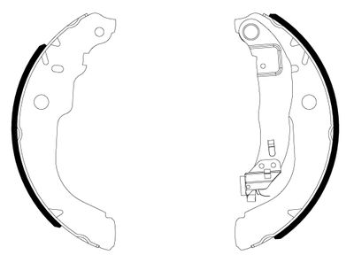 Brake Shoe Set TEXTAR 91084300