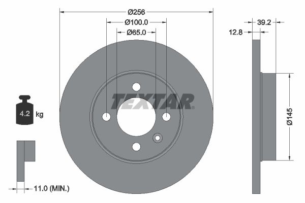 TEXTAR 92041703 Brake Disc