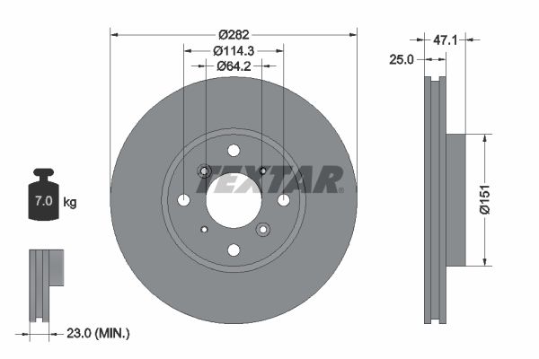 TEXTAR 92110100 Brake Disc