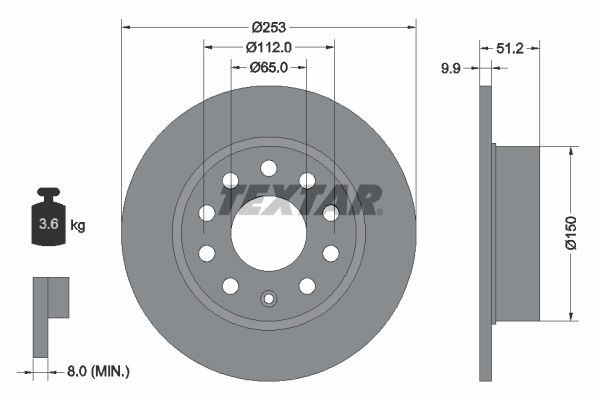 TEXTAR 92120903 Brake Disc