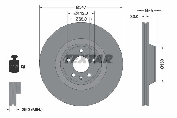 TEXTAR 92132405 Brake Disc