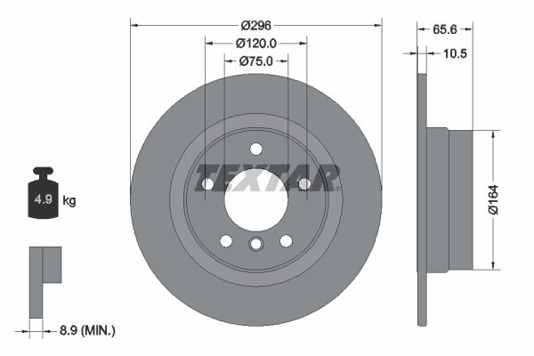 TEXTAR 92133103 Brake Disc