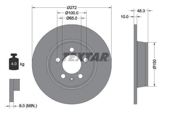 TEXTAR 92292003 Brake Disc