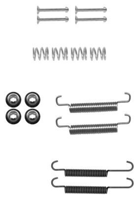 Accessory Kit, parking brake shoes TEXTAR 97036600