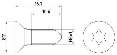 Bolt, brake disc TEXTAR TPM0008