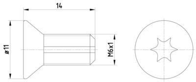 Bolt, brake disc TEXTAR TPM0012