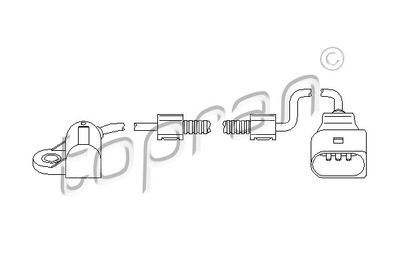 Sensor, camshaft position TOPRAN 111 387