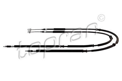 Cable Pull, parking brake TOPRAN 206 497