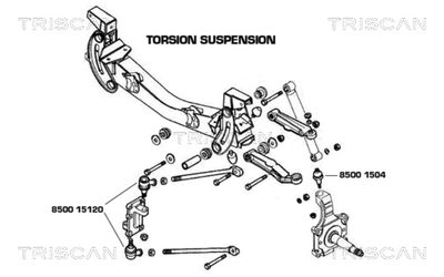 Ball Joint TRISCAN 8500 1504