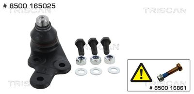 Ball Joint TRISCAN 8500 165025