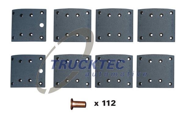 TRUCKTEC AUTOMOTIVE 03.35.122 Brake Lining Kit, drum brake