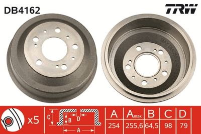 Brake Drum TRW DB4162