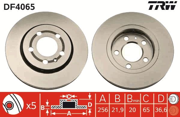 TRW DF4065 Brake Disc