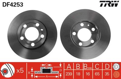 Brake Disc TRW DF4253