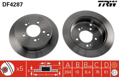 Brake Disc TRW DF4287