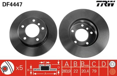 Brake Disc TRW DF4447