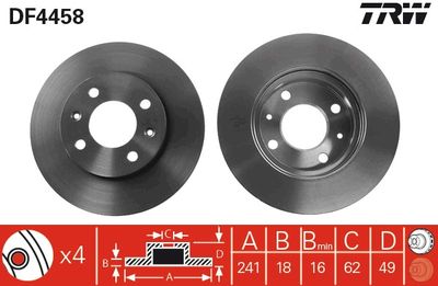 Brake Disc TRW DF4458