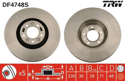 Brake Disc TRW DF4748S