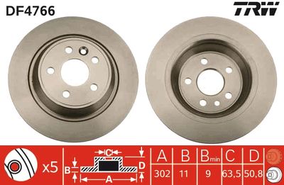 Brake Disc TRW DF4766