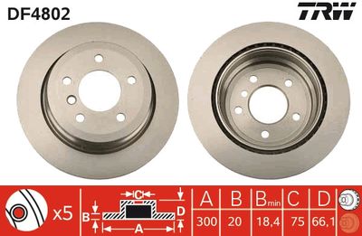 Brake Disc TRW DF4802