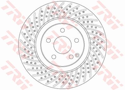 Brake Disc TRW DF6433S