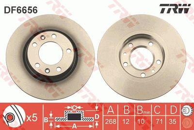 Brake Disc TRW DF6656