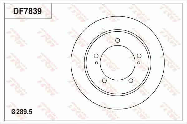 TRW DF7839 Brake Disc