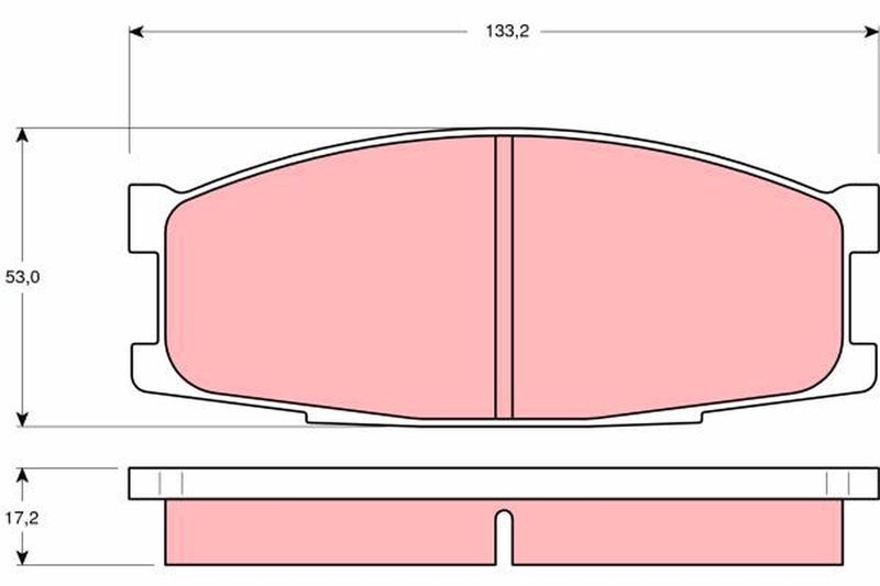 TRW GDB1022 Brake Pad Set, disc brake